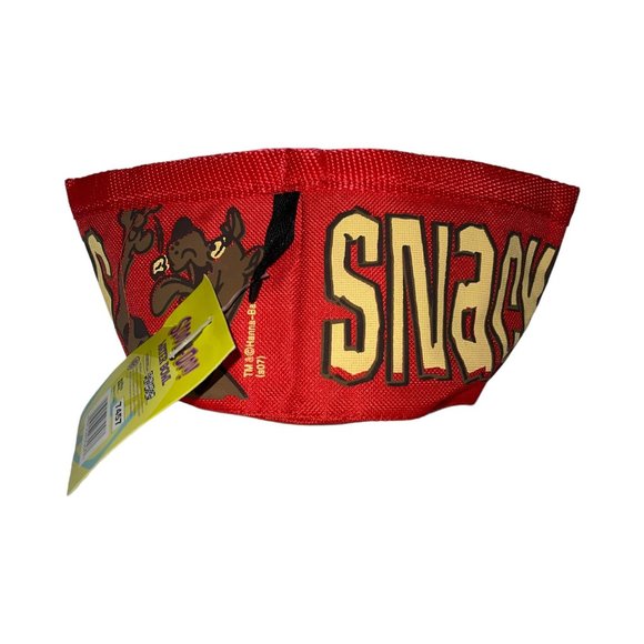 NWT Cartoon Network Scooby-Doo Dog Red Foldable Travel Portable Food Water Dish - Picture 2 of 8